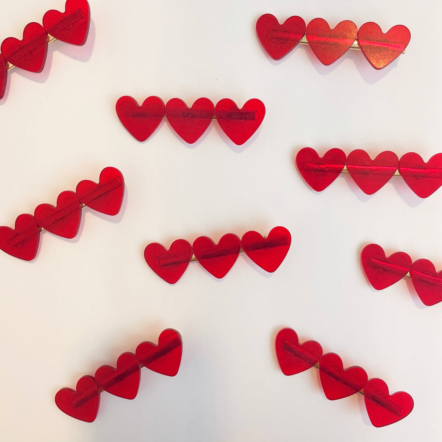 Red Galentine Heart Barrette