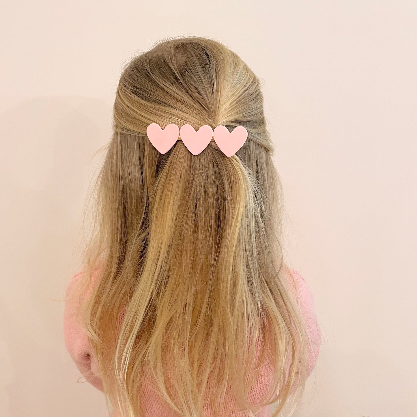 Pink Galentine Heart Barrette