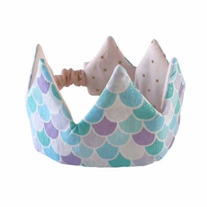 Mermaid and Gold Confetti Crown